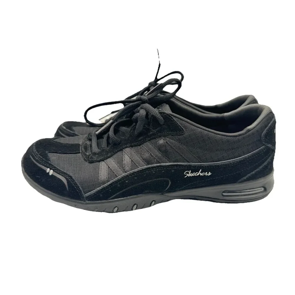 Skechers Women's Work Relaxed Fit Skech Air SR Lace Up Shoes Black Size: 8.5‎